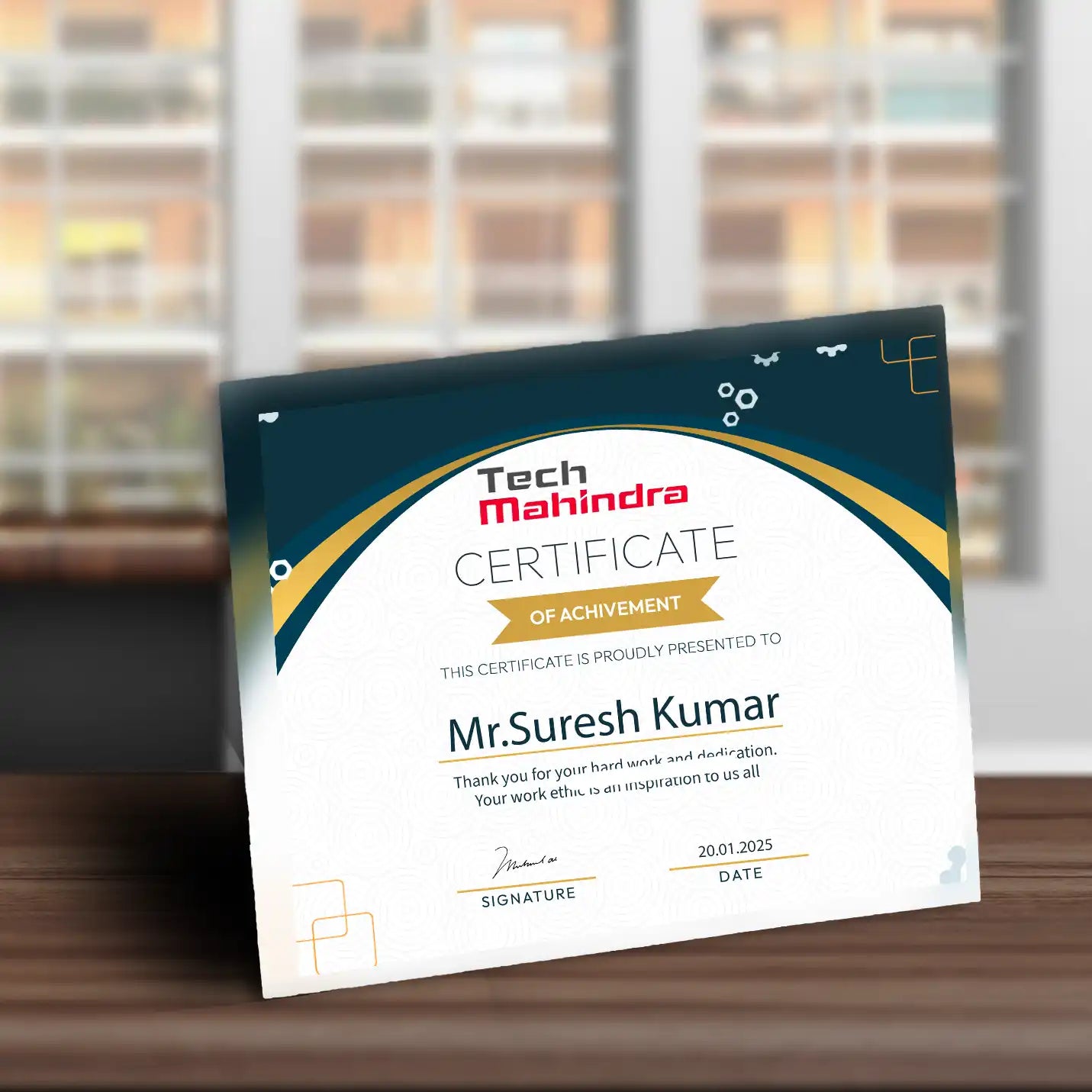 Best-quality Triumph Photo Glass Certificate IMG 1